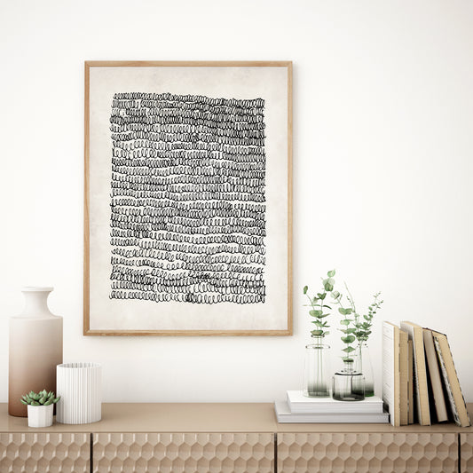 Scandi wall art, Boho decor, Neutral wall print.