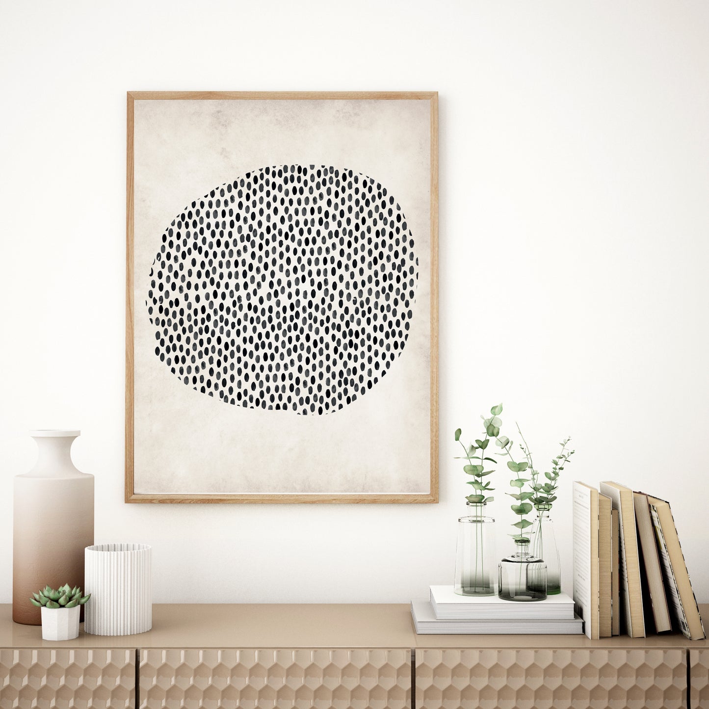 Boho decor, Scandinavian wall art, Neutral wall print.