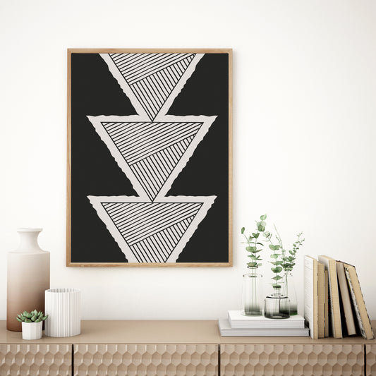 Nordic wall art, Boho decor, Scandi wall art.