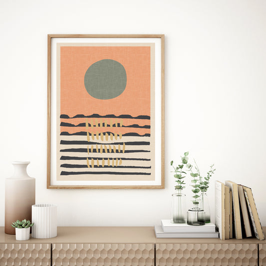 Boho decor, Scandi wall art, Neutral wall print