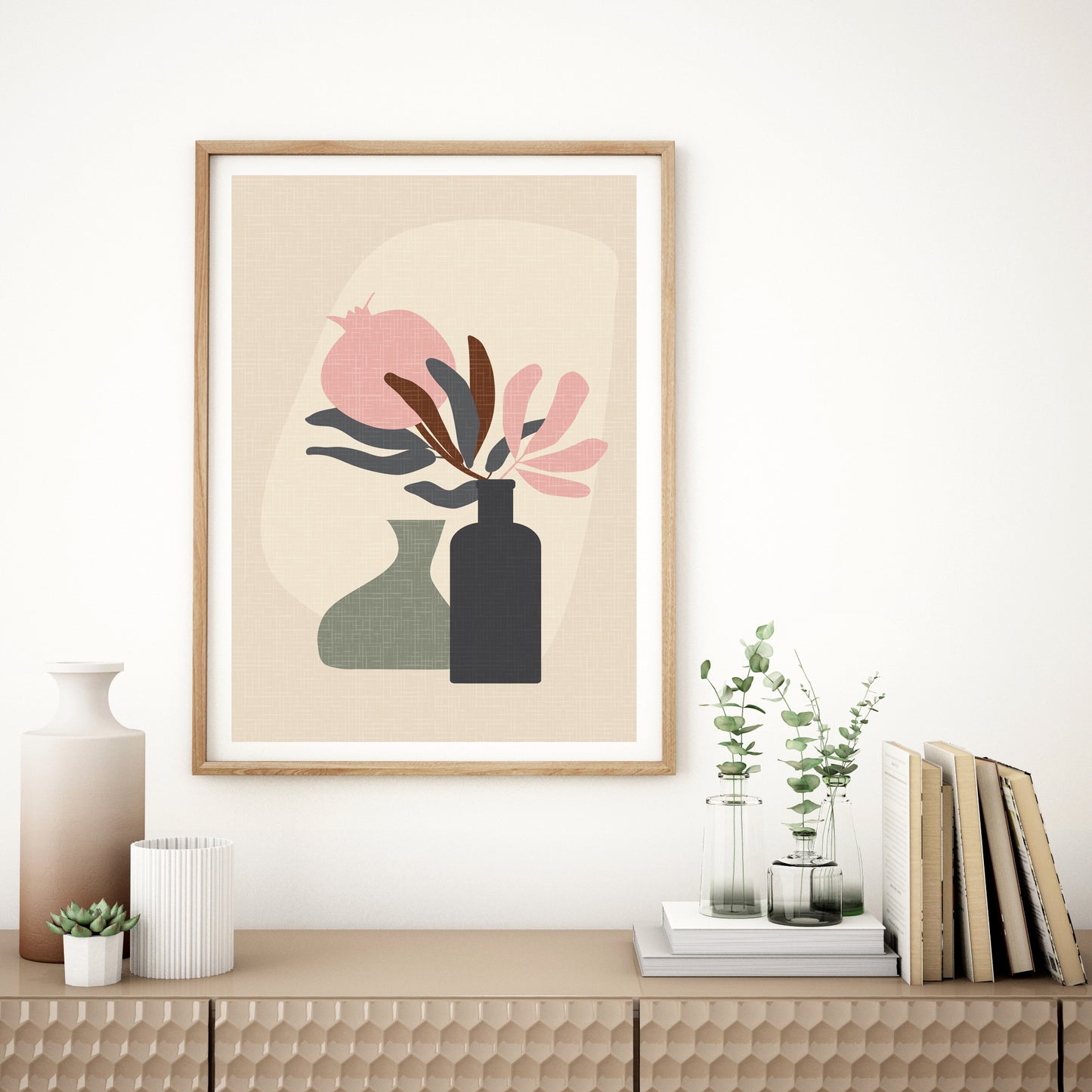 Boho decor, Scandi wall art, Neutral wall print