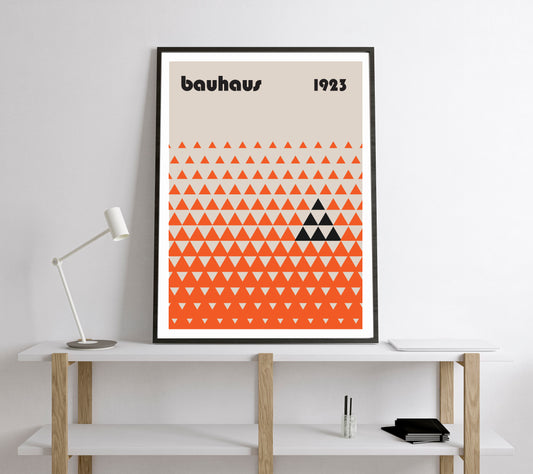 Bauhaus Exhibition Poster. Vintage Bauhaus style print.