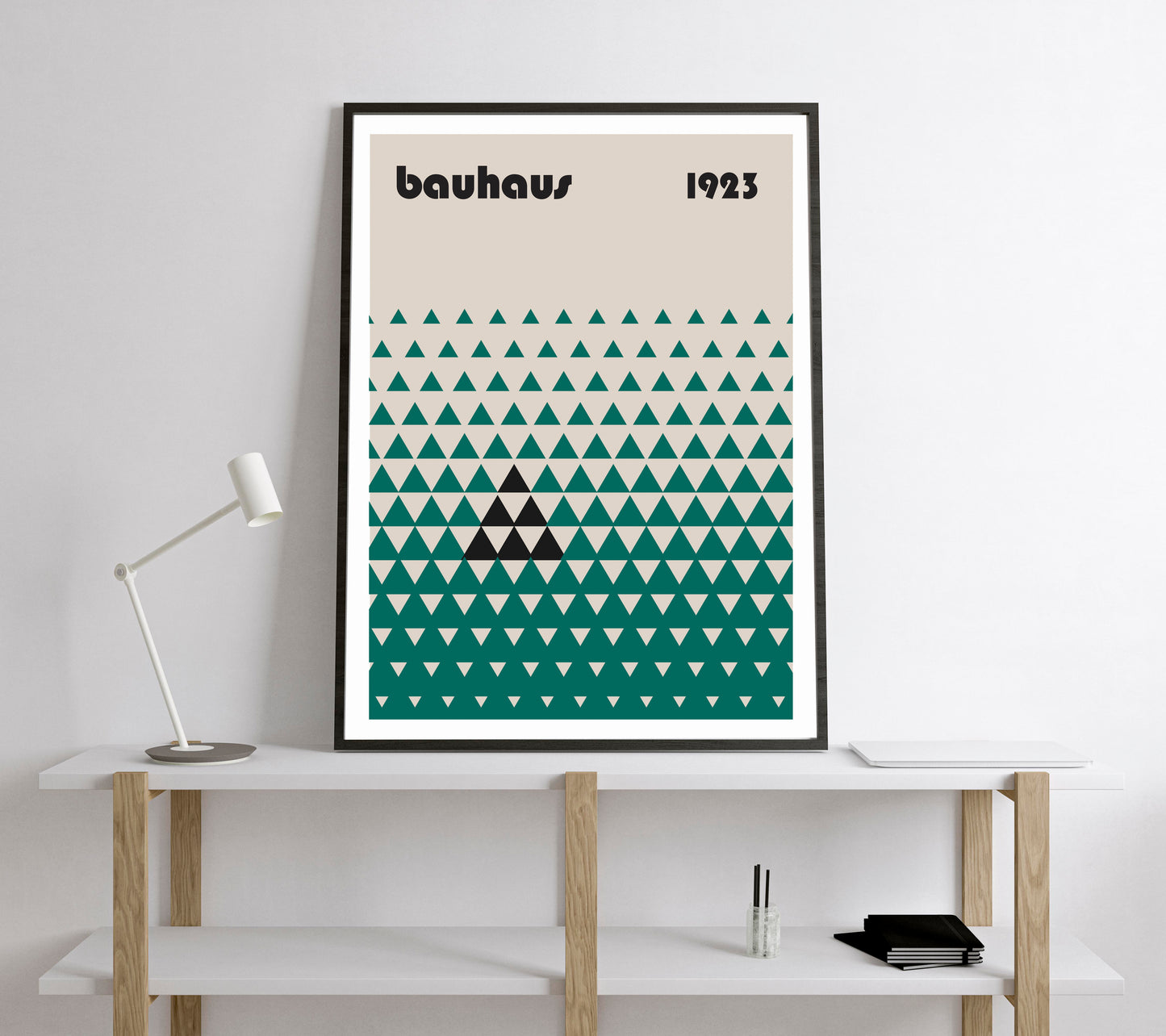 Bauhaus Exhibition Poster. Vintage Bauhaus style print.