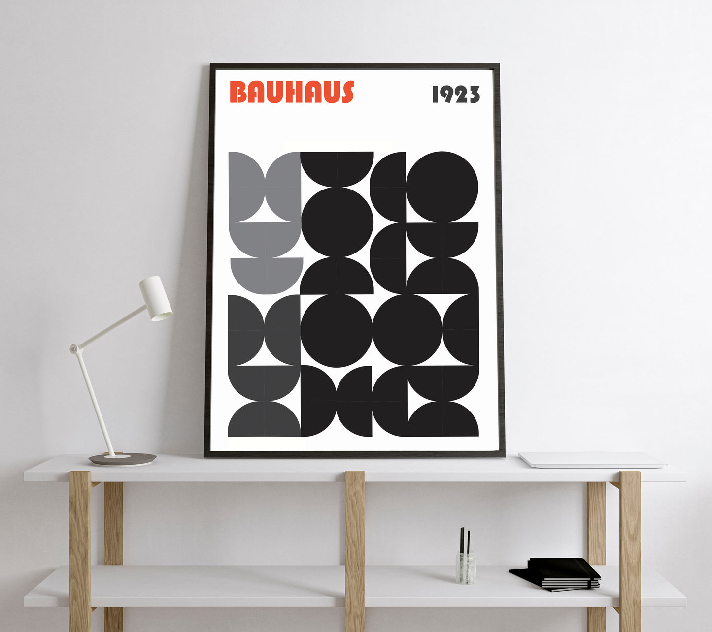 Bauhaus Exhibition Poster. Vintage Bauhaus style print.