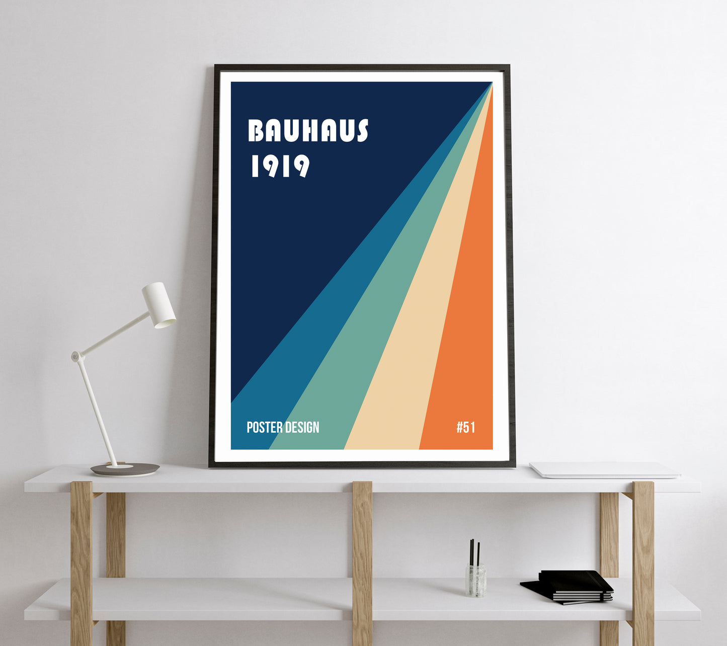 Bauhaus Exhibition Poster. Vintage Bauhaus style print.