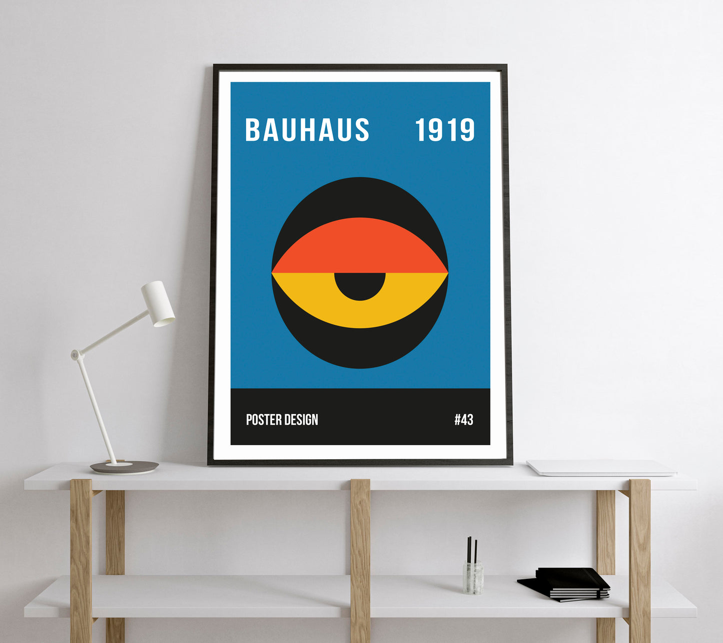 Bauhaus Exhibition Poster. Vintage Bauhaus style print.