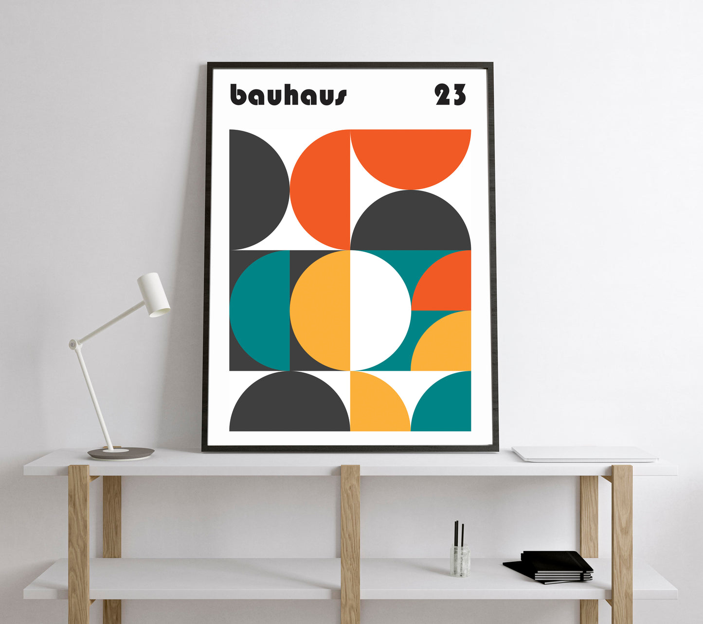 Bauhaus Exhibition Poster. Vintage Bauhaus style print.