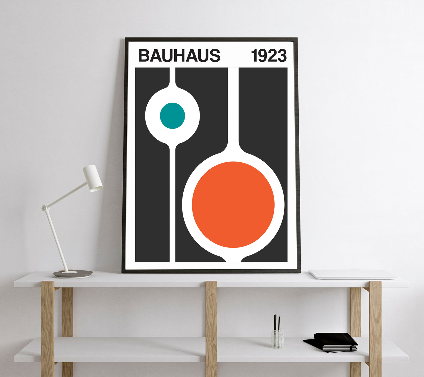 Bauhaus Exhibition Poster. Vintage Bauhaus style print.