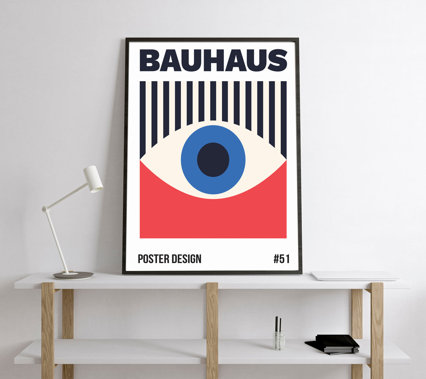 Bauhaus Exhibition Poster. Vintage Bauhaus style print.