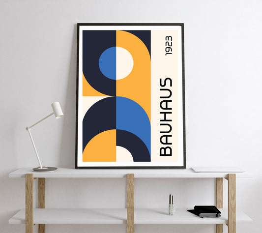 Bauhaus Exhibition Poster. Vintage Bauhaus style print.