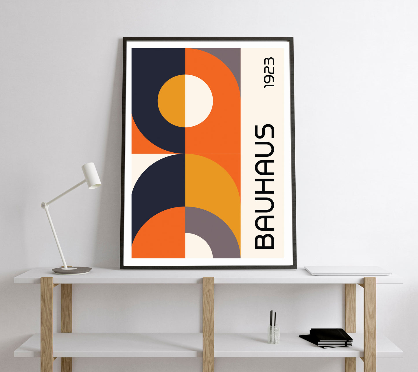 Bauhaus Exhibition Poster. Vintage Bauhaus style print.