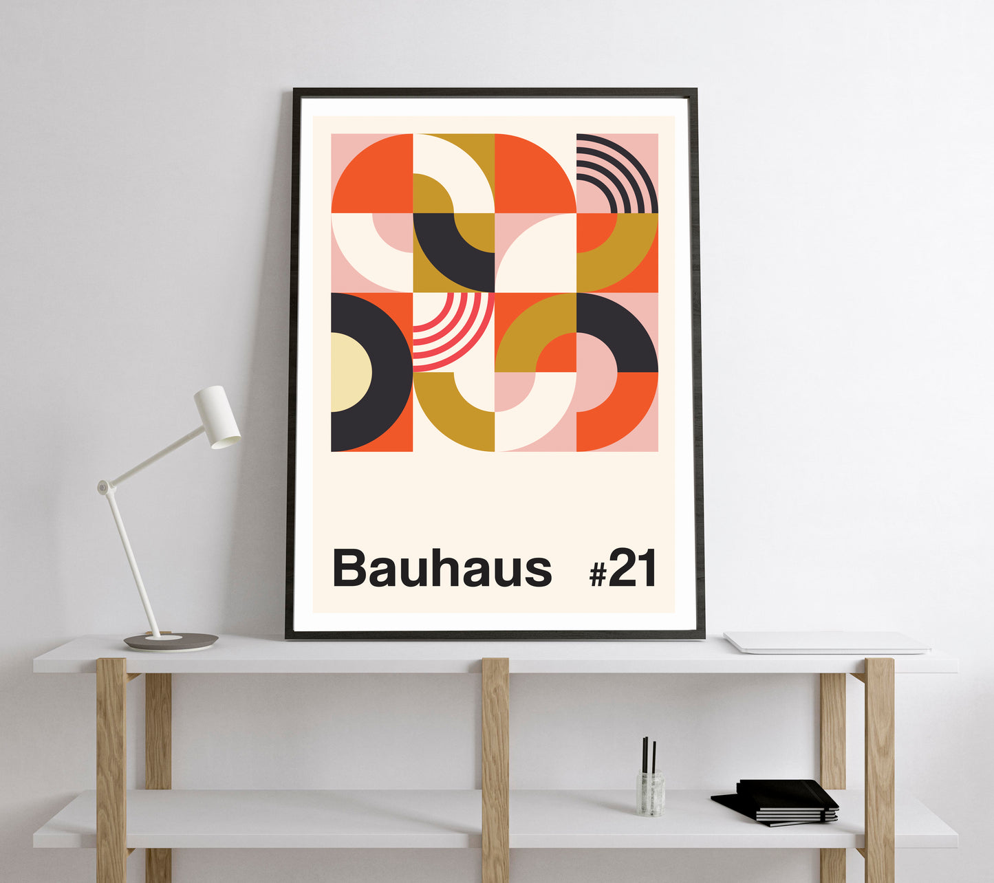 Bauhaus Exhibition Poster. Vintage Bauhaus style print.