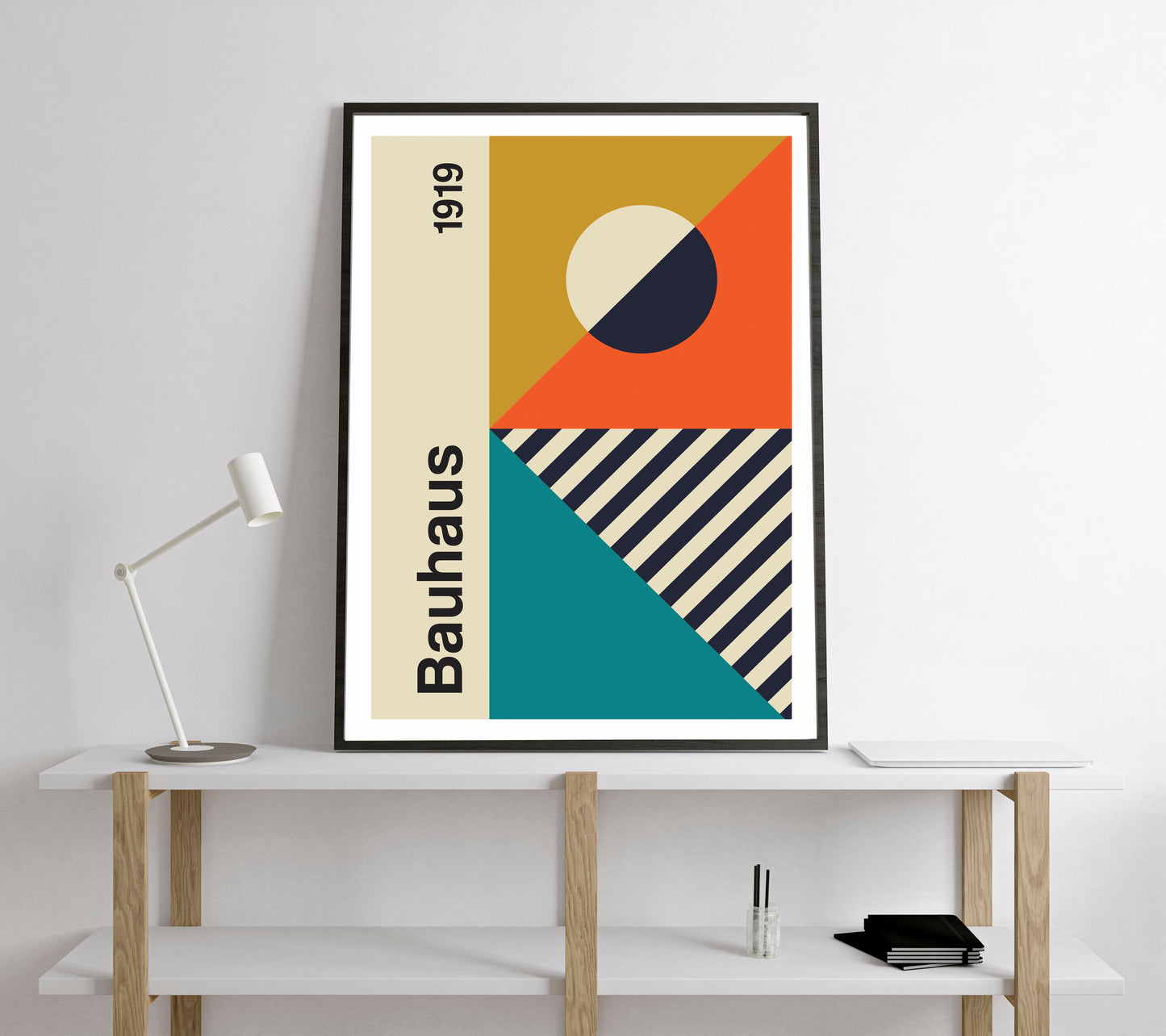 Bauhaus Exhibition Poster. Vintage Bauhaus style print.