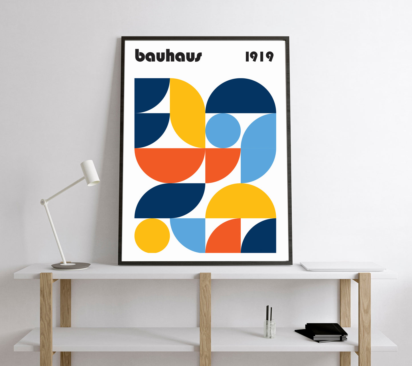 Bauhaus Exhibition Poster. Vintage Bauhaus style print.