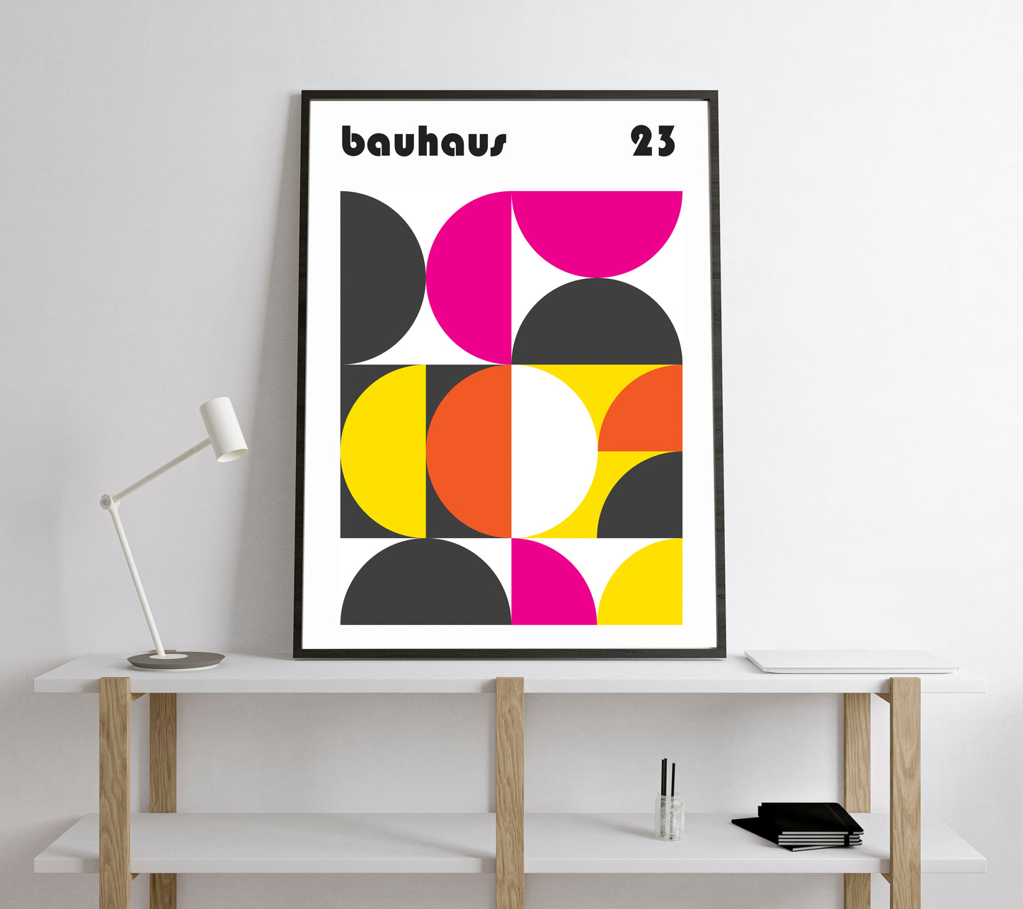 Bauhaus Exhibition Poster. Vintage Bauhaus style print.