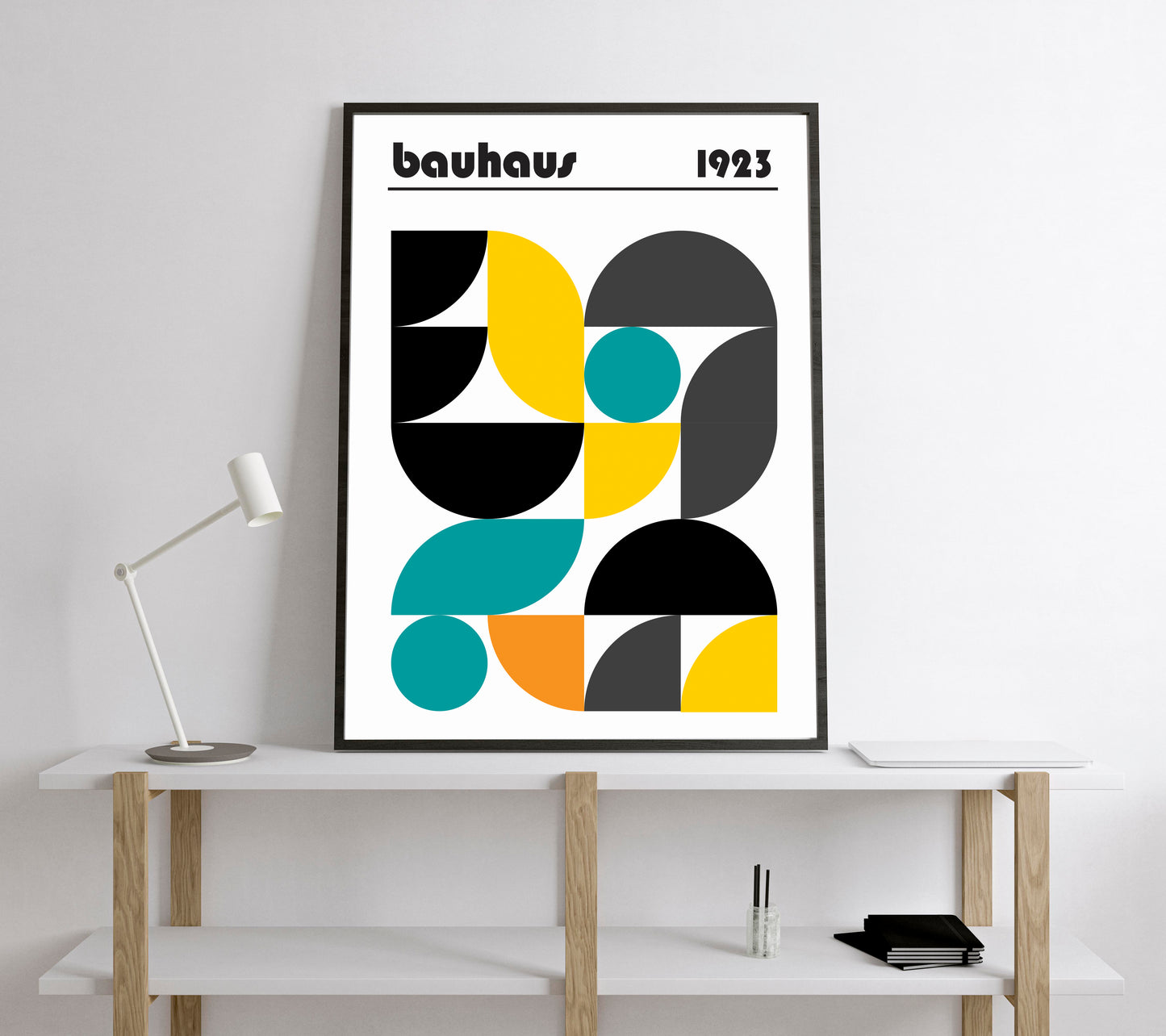 Bauhaus Exhibition Poster. Vintage Bauhaus style print.