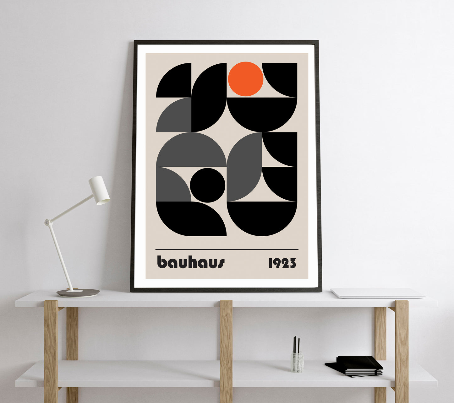 Bauhaus Exhibition Poster. Vintage Bauhaus style print.