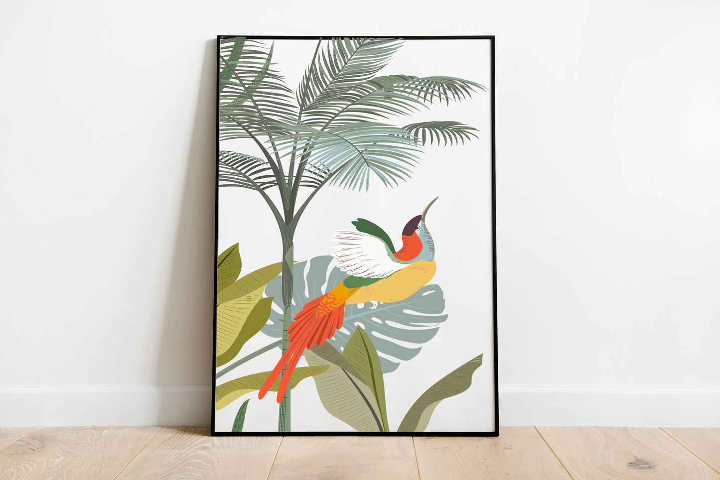 Tropical Bird wall art. Bird print. Birds print.