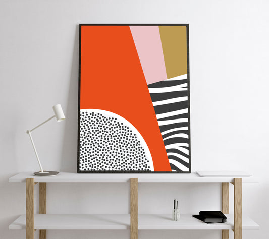 Geometric modern abstract print