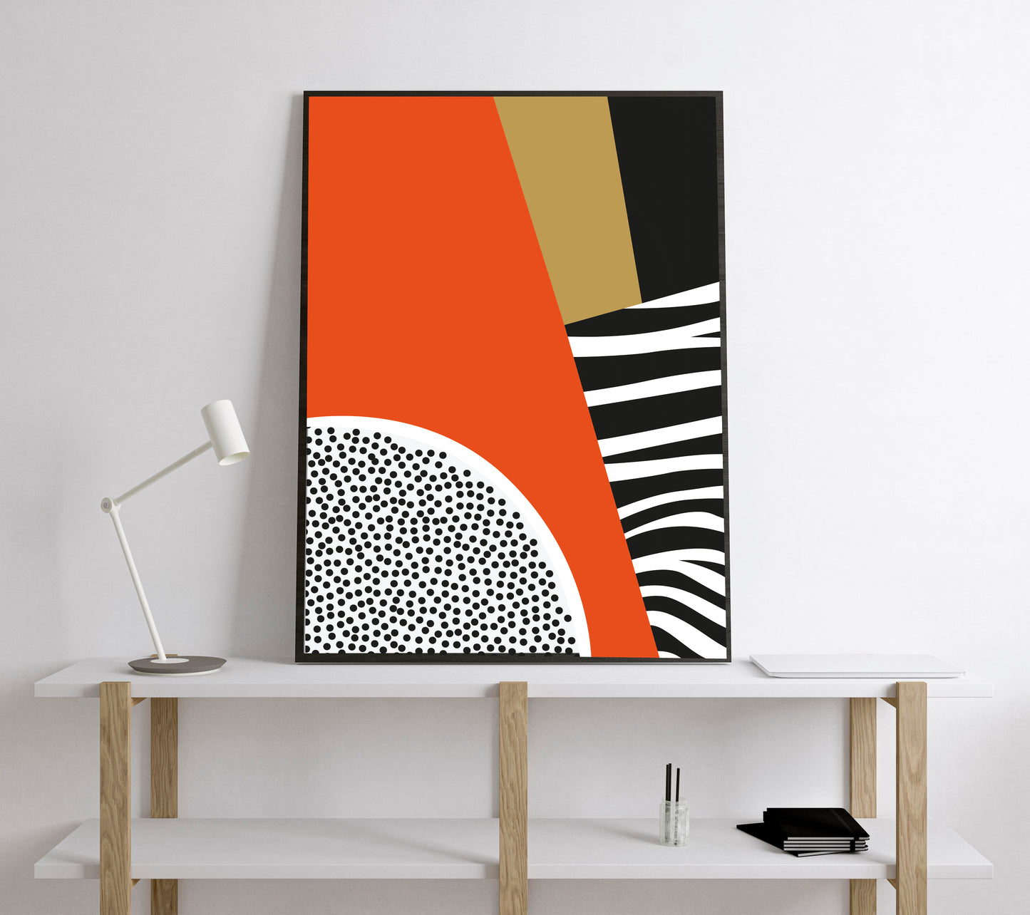 Geometric abstract art print