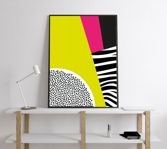 Geometric abstract art print