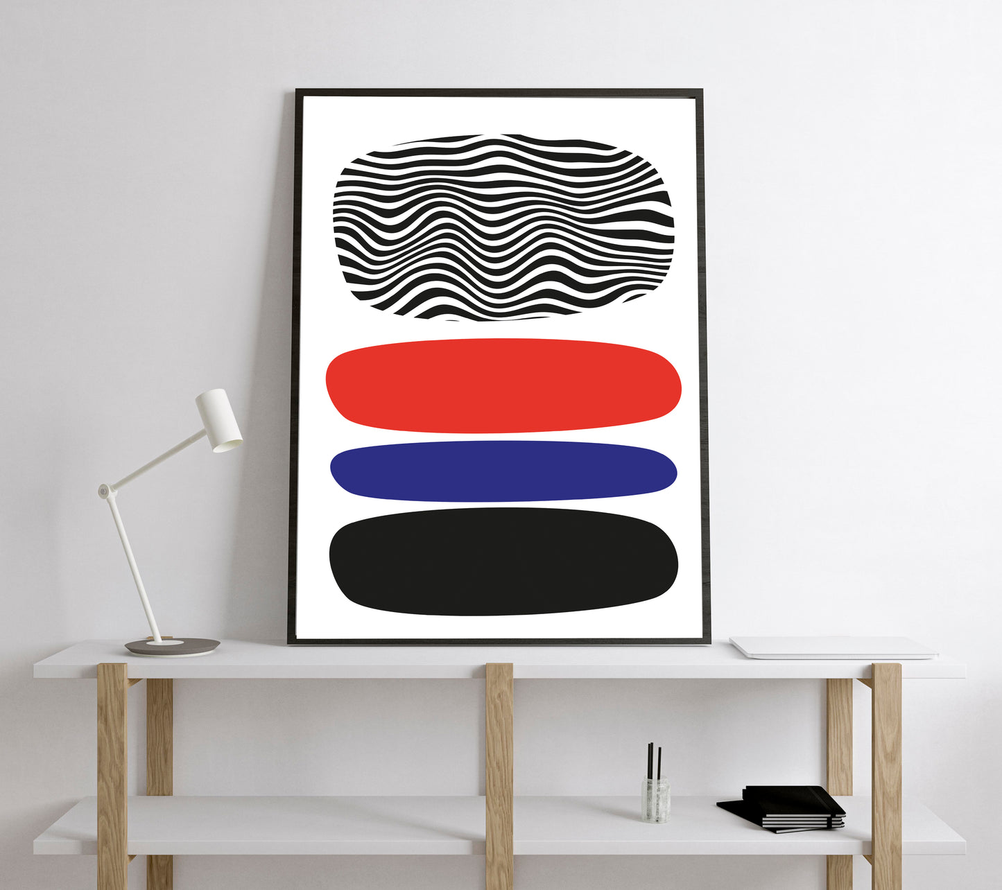 Retro geometric print. Geometric poster.