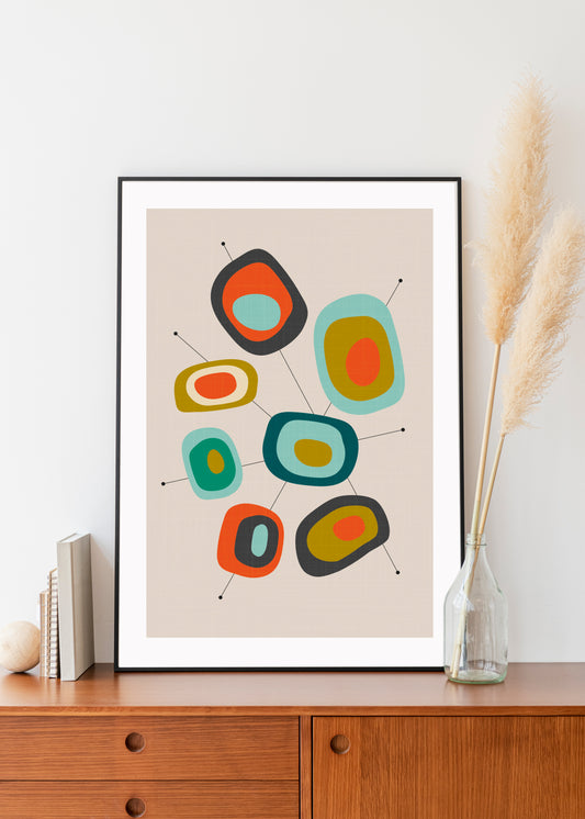 Mid century modern print