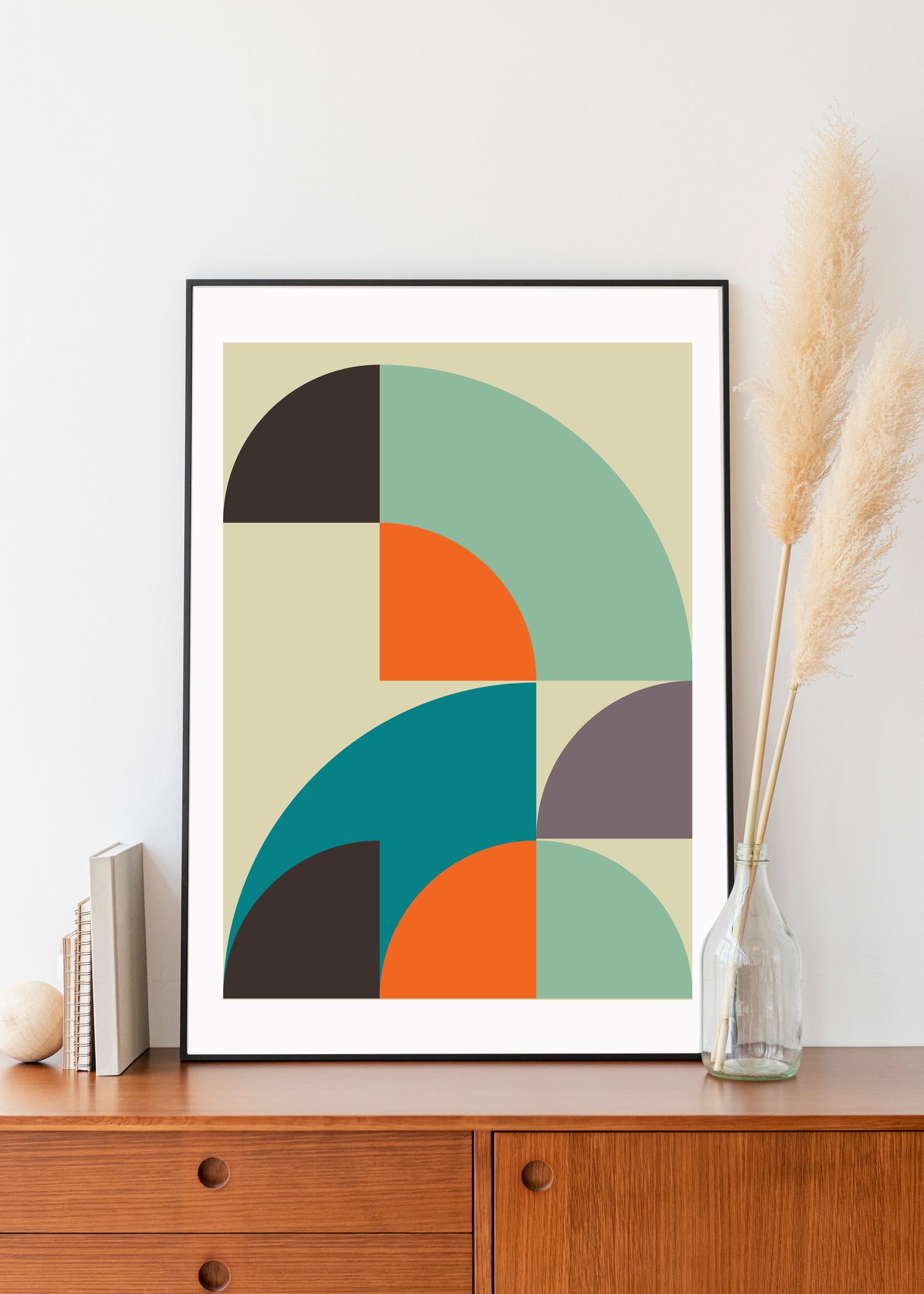 Mid century modern wall print