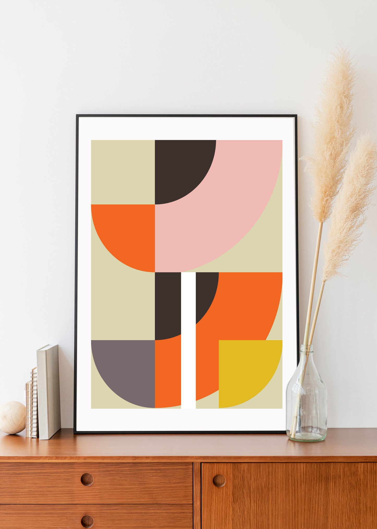 Mid century modern wall print