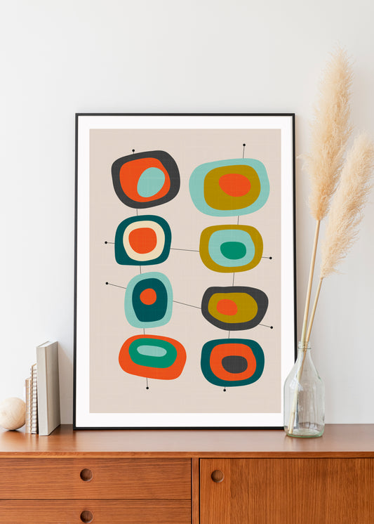 Mid century modern print